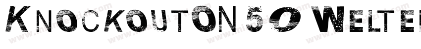KnockoutON 50 Welter字体转换